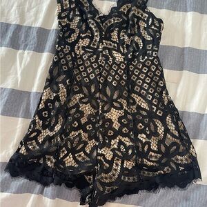 SHEIN Black Lace Jumpsuit